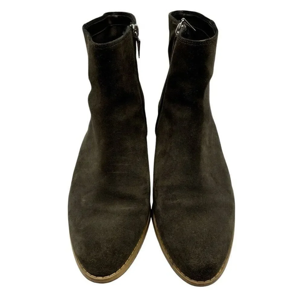 Clarks‎ Breccan Myth Suede Ankle Boots Khaki Olive Size 7.5